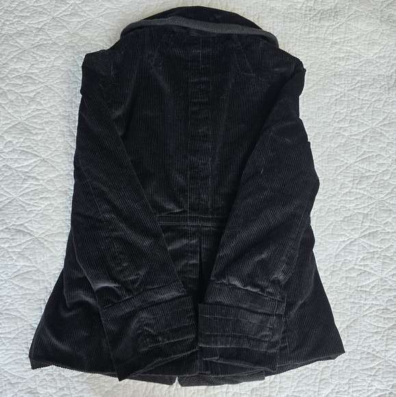 Marc Jacobs Corduroy Blazer Button Black Jacket With Peter Pan Collar - Picture 8 of 12